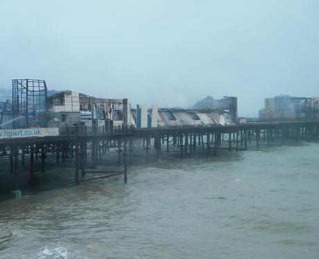 Pictures of the fire at Hastings Pier