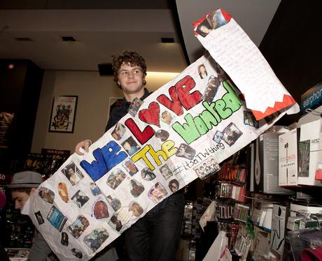 The Wanted signing HMV