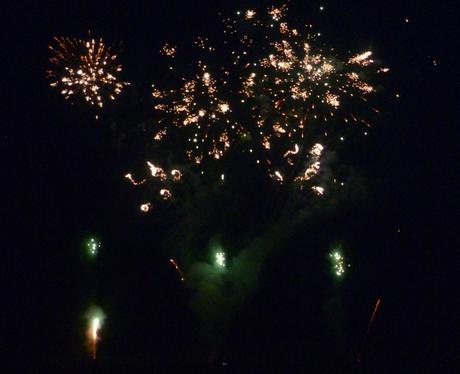 Fireworks at Popes Meadow in Luton