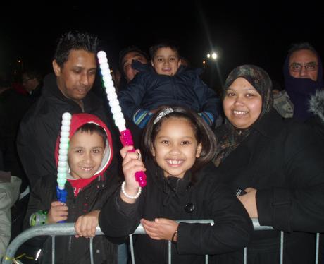 Fireworks at Popes Meadow in Luton