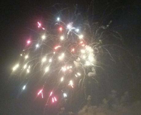 Fireworks at Popes Meadow in Luton