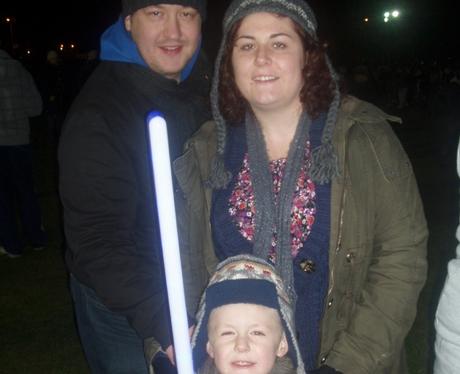 Fireworks at Popes Meadow in Luton