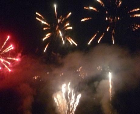 Fireworks at Popes Meadow in Luton