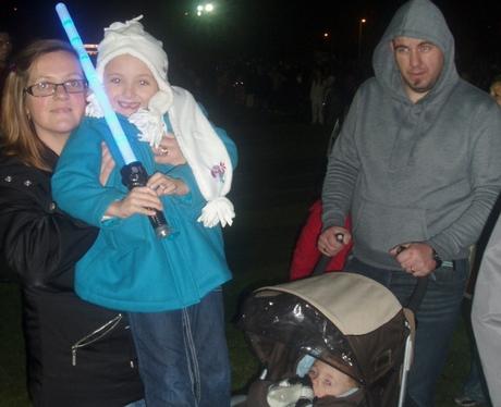 Fireworks at Popes Meadow in Luton