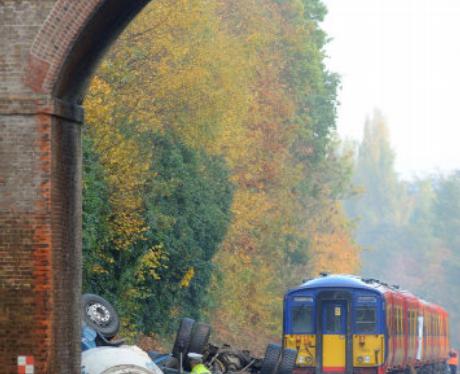 Pictures from Oxshott Train Crash