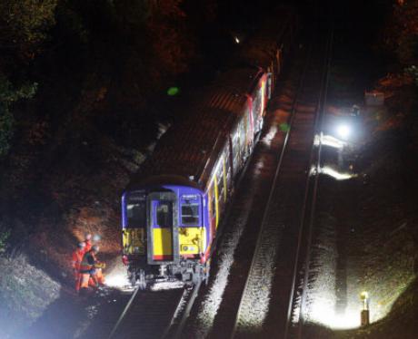 Pictures from Oxshott Train Crash