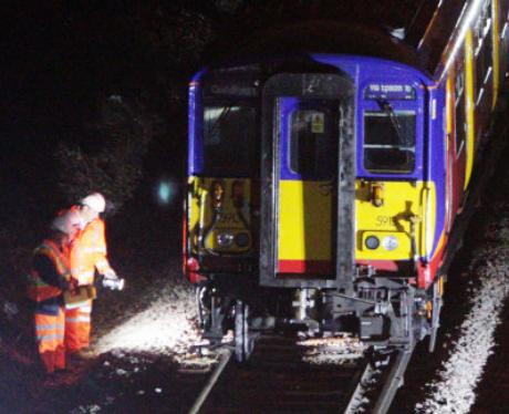 Pictures from Oxshott Train Crash