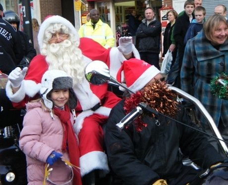 Santa Bus in Northampton Market Square