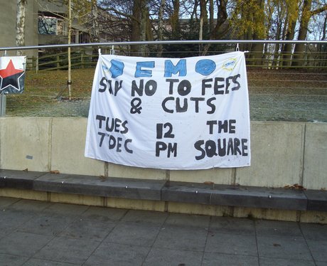 UEA Protest Banner