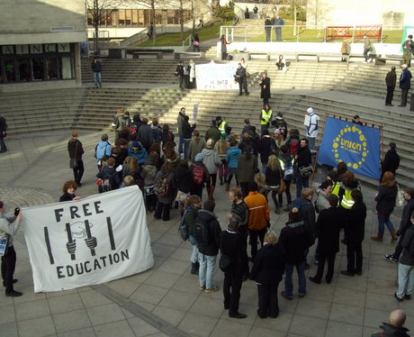 UEA Students gather in Union Square