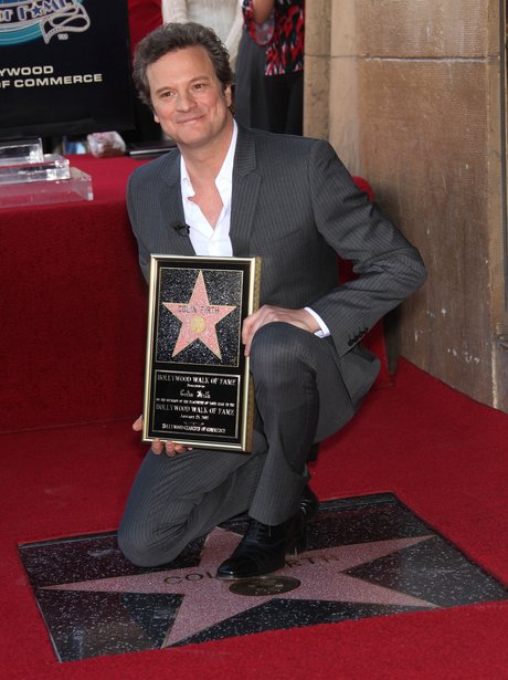 Colin Firth receives his Hollywood Walk of Fame star