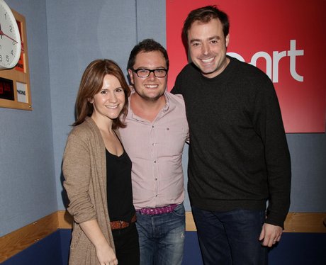 Alan Carr with Jamie and Harriet