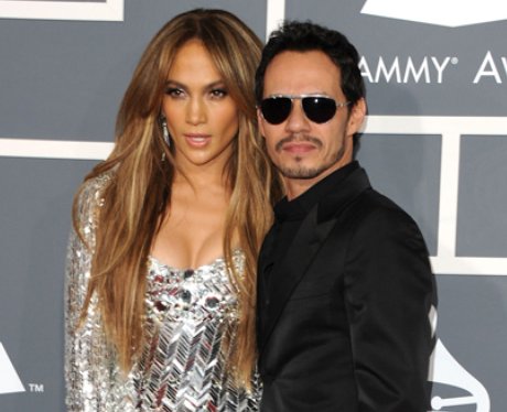 Jennifer Lopez and Marc Anthony at the Grammy Awar