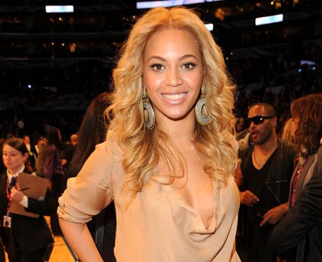 Beyonce attends The NBA All-Star Game