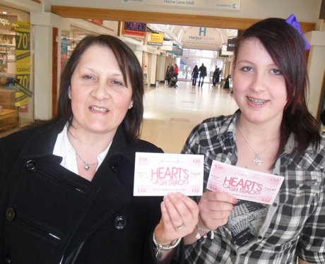 Hearts Cash Tracks win £50 with the Heart Angels!