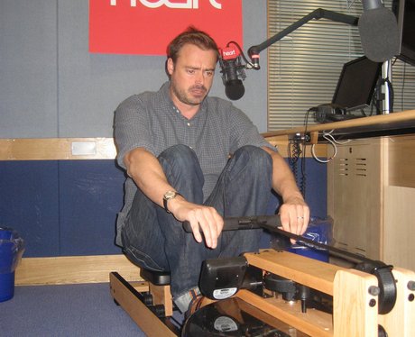 Jamie on Water Rower