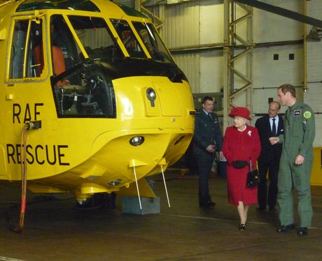 Queen visits RAF Valley