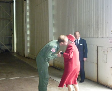 Queen visits RAF Valley