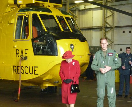 Queen visits RAF Valley