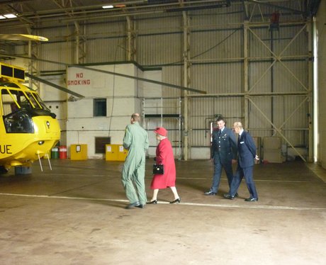 Queen visits RAF Valley