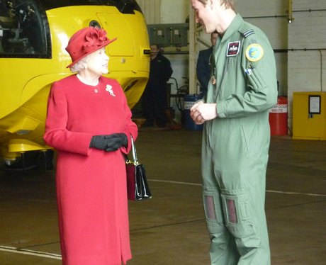 Queen visits RAF Valley