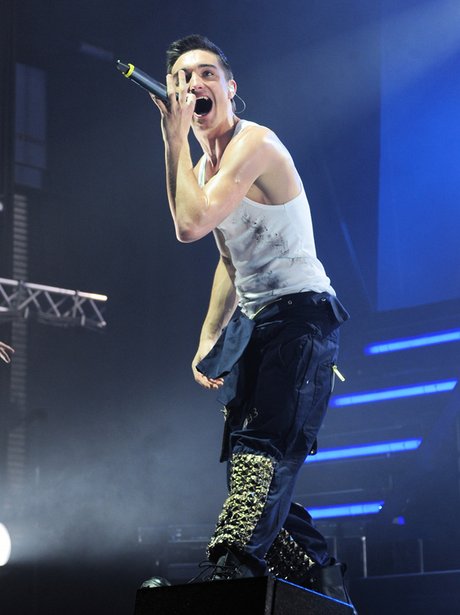 The Wanted perform live on tour.