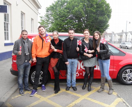 Revellers off to London