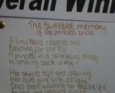 Royal wedding poetry competition