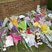 Image 4: Flowers left outside the Ding's house