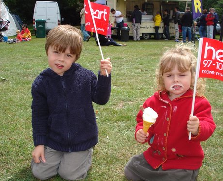 The Angels spent the day playing with Kites at the