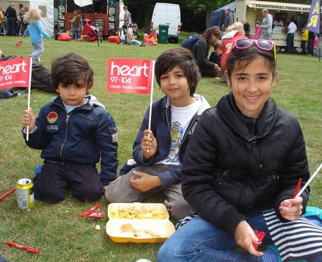 The Angels spent the day playing with Kites at the