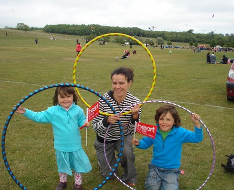The Angels spent the day playing with Kites at the