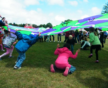 The Angels spent the day playing with Kites at the