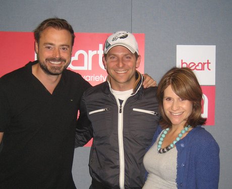 Bradley Cooper with Jamie Theakston & Harriet Scot