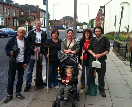 The clean up begins in Birkenhead