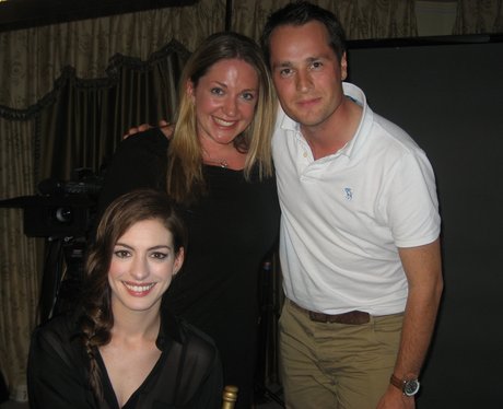 Anne Hathaway with Tom and Charlie