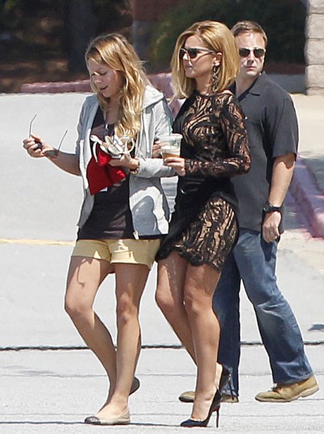 Cheryl Cole filming