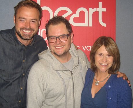 Alan Carr with Jamie and Harriet