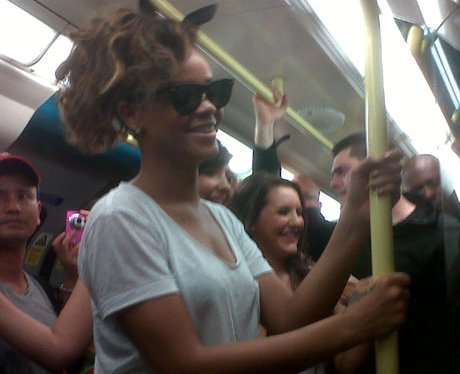 Rihanna Takes The Tube