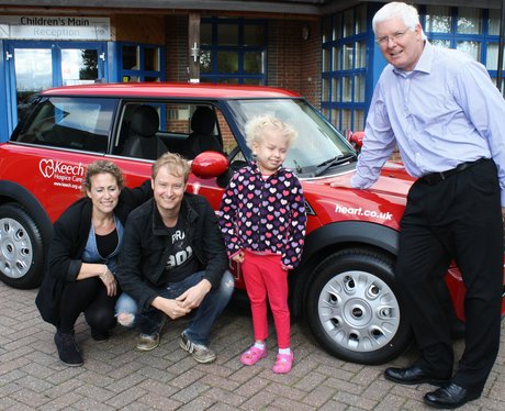 Have A Heart Mini handover at Keech hospice