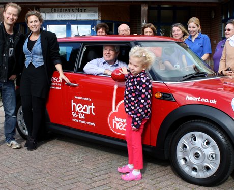 Have A Heart Mini handover at Keech hospice