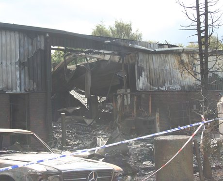 Damage from the Hobbs industrial Estate Fire