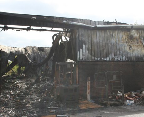 Damage from the Hobbs industrial Estate Fire