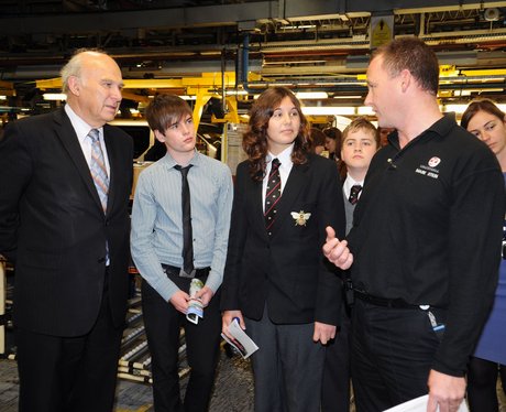 Vince Cable at Vauxhall Plant Luton