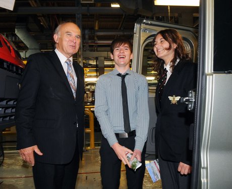 Vince Cable at Vauxhall Plant Luton