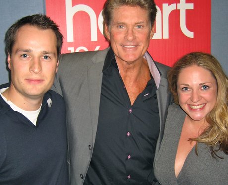 David Hasselhoff with Tom and Charlie