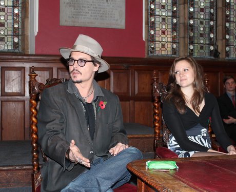 Johnny Depp at the Oxford Union