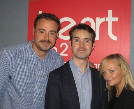 Jimmy Carr with Jamie and Emma