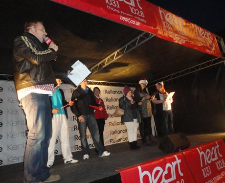 We turn the Christmas Lights on in Gillingham!
