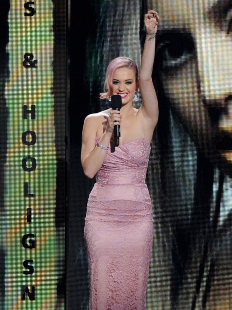 Katy Perry appaears at the Grammy Nominations Conc